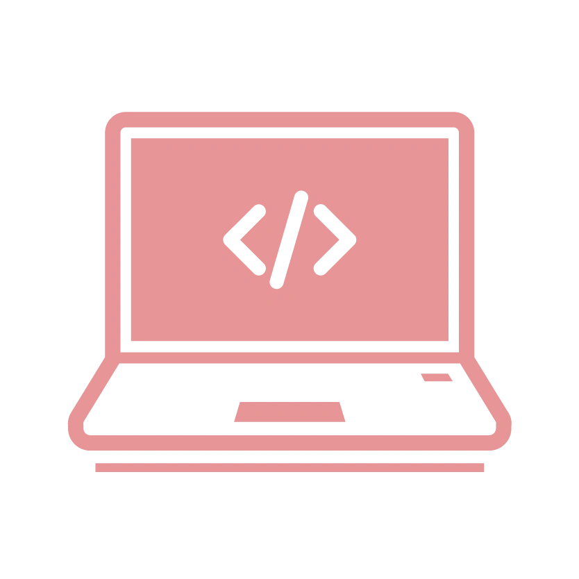 coding laptop icon