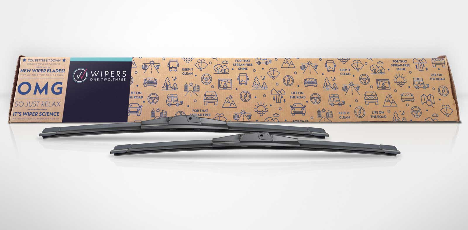 wipers 123 design packaging mockup