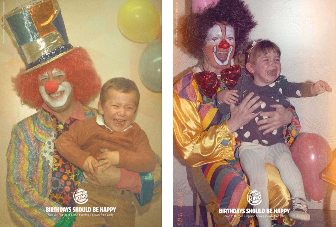 burger king clown ads